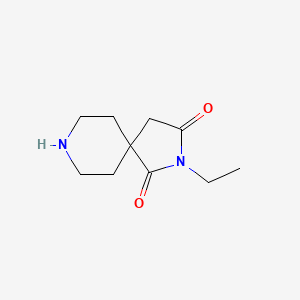 molecular formula C10H16N2O2 B13940167 2,8-Diazaspiro[4.5]decane-1,3-dione, 2-ethyl- 