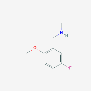 molecular formula C9H12FNO B1394017 N-(5-Fluoro-2-methoxybenzyl)-N-methylamine CAS No. 823188-87-0