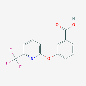 3-{[6-(Trifluoromethyl)pyridin-2-yl]oxy}benzoic acid