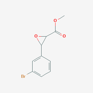 molecular formula C10H9BrO3 B1394023 Methyl 3-(3-Bromophenyl)oxirane-2-carboxylate CAS No. 133991-90-9