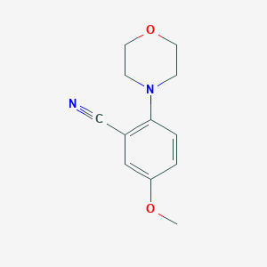 molecular formula C12H14N2O2 B1394024 5-Methoxy-2-morpholin-4-ylbenzonitrile CAS No. 1287217-53-1