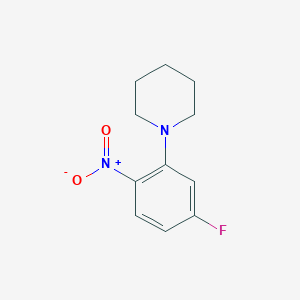 molecular formula C11H13FN2O2 B1394028 1-(5-Fluoro-2-nitrophenyl)piperidine CAS No. 854044-35-2