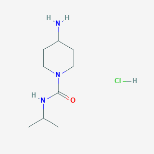 molecular formula C9H20ClN3O B1394029 4-Amino-N-isopropylpiperidine-1-carboxamide hydrochloride CAS No. 1286273-03-7