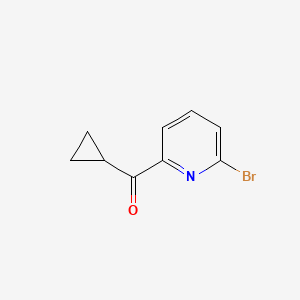 molecular formula C9H8BrNO B1394035 (6-Bromopyridin-2-yl)(cyclopropyl)methanone CAS No. 1287217-34-8