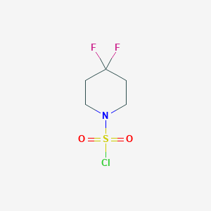 molecular formula C5H8ClF2NO2S B1394036 4,4-二氟哌啶-1-磺酰氯 CAS No. 1224929-81-0