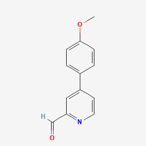 molecular formula C13H11NO2 B1394041 4-(4-Methoxyphenyl)pyridine-2-carbaldehyde CAS No. 1287217-25-7