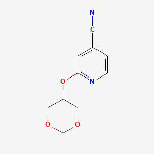 molecular formula C10H10N2O3 B1394049 2-(1,3-Dioxan-5-yloxy)isonicotinonitrile CAS No. 1287218-77-2