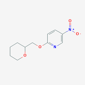 molecular formula C11H14N2O4 B1394051 5-Nitro-2-(tetrahydro-2H-pyran-2-ylmethoxy)pyridine CAS No. 1287217-95-1