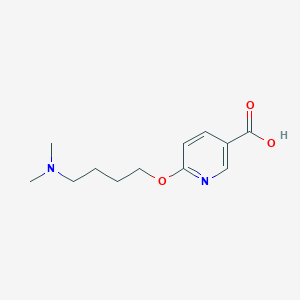 molecular formula C12H18N2O3 B1394057 6-[4-(Dimethylamino)butoxy]nicotinic acid CAS No. 1287218-59-0