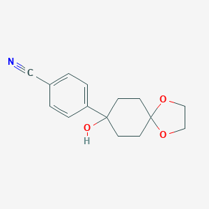 4-(8-Hydroxy-1,4-dioxaspiro[4.5]decan-8-yl)benzonitrile
