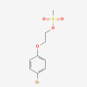 molecular formula C9H11BrO4S B1394060 2-(4-溴苯氧基)乙基甲磺酸酯 CAS No. 945999-94-0