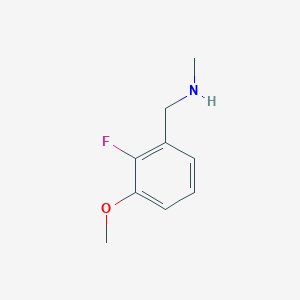 molecular formula C9H12FNO B1394064 N-(2-氟-3-甲氧基苄基)-N-甲基胺 CAS No. 921219-95-6