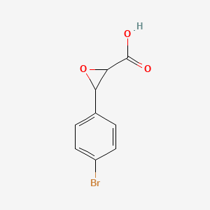 molecular formula C9H7BrO3 B1394065 3-(4-Bromophenyl)oxirane-2-carboxylic acid CAS No. 779323-72-7