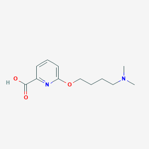 molecular formula C12H18N2O3 B1394066 6-[4-(Dimethylamino)butoxy]pyridine-2-carboxylic acid CAS No. 1287218-26-1