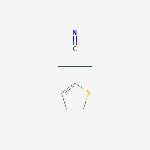 molecular formula C8H9NS B1394068 2-Methyl-2-thien-2-ylpropanenitrile CAS No. 90222-97-2