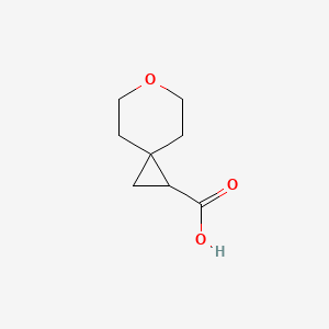 molecular formula C8H12O3 B1394069 6-氧代螺[2.5]辛烷-1-羧酸 CAS No. 909406-73-1