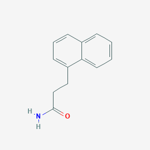 molecular formula C13H13NO B1394071 3-(Naphthalen-1-yl)propanamide CAS No. 92028-35-8