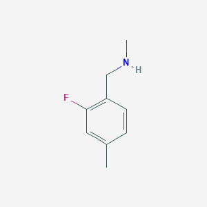 molecular formula C9H12FN B1394074 N-(2-Fluoro-4-methylbenzyl)-N-methylamine CAS No. 1178323-61-9