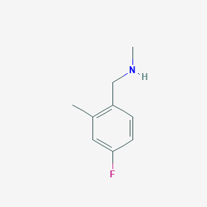 molecular formula C9H12FN B1394075 N-(4-Fluoro-2-methylbenzyl)-N-methylamine CAS No. 1249121-13-8