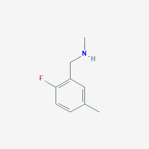 molecular formula C9H12FN B1394079 N-(2-Fluoro-5-methylbenzyl)-N-methylamine CAS No. 1178036-90-2