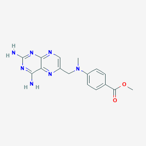 molecular formula C16H17N7O2 B139408 Methyl 4-{[(2,4-diaminopteridin-6-yl)methyl](methyl)amino}benzoate CAS No. 23853-09-0