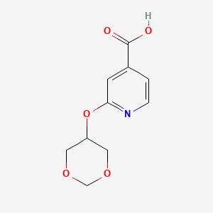 molecular formula C10H11NO5 B1394080 2-(1,3-Dioxan-5-yloxy)isonicotinic acid CAS No. 1287217-28-0