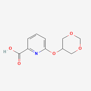 molecular formula C10H11NO5 B1394082 6-(1,3-Dioxan-5-yloxy)pyridine-2-carboxylic acid CAS No. 1287218-61-4