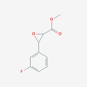molecular formula C10H9FO3 B1394084 Methyl 3-(3-Fluorophenyl)oxirane-2-carboxylate CAS No. 126119-23-1