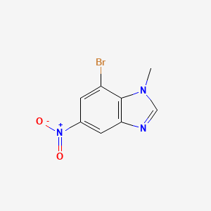 molecular formula C8H6BrN3O2 B1394089 7-Bromo-1-methyl-5-nitro-1H-benzimidazole CAS No. 1287217-72-4