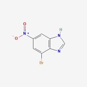 molecular formula C7H4BrN3O2 B1394095 7-溴-5-硝基-1H-苯并咪唑 CAS No. 206759-50-4