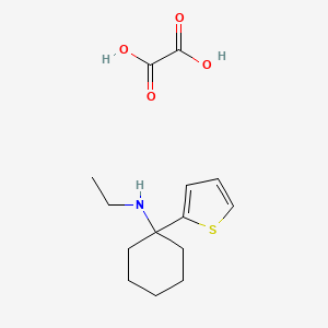 molecular formula C14H21NO4S B1394099 N-ethyl-1-(2-thienyl)cyclohexanamine oxalate CAS No. 1211474-29-1