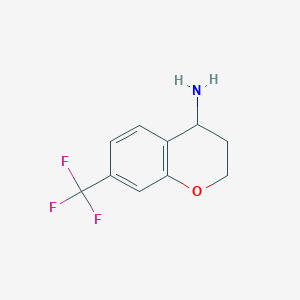 molecular formula C10H10F3NO B1394102 7-(Trifluoromethyl)chroman-4-amine CAS No. 704208-25-3