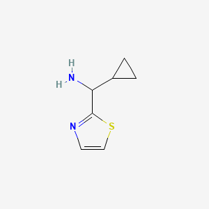 molecular formula C7H10N2S B1394104 Cyclopropyl(1,3-thiazol-2-yl)methanamine CAS No. 1211514-70-3