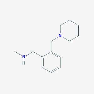 N-methyl-1-[2-(piperidin-1-ylmethyl)phenyl]methanamine
