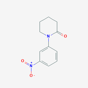 molecular formula C11H12N2O3 B1394108 1-(3-Nitrophenyl)piperidin-2-one CAS No. 132573-13-8