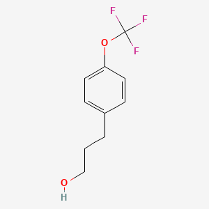 molecular formula C10H11F3O2 B1394110 3-(4-(三氟甲氧基)苯基)丙醇 CAS No. 1000519-40-3