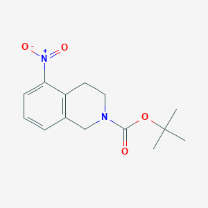molecular formula C14H18N2O4 B1394112 tert-Butyl 5-nitro-3,4-dihydroisoquinoline-2(1H)-carboxylate CAS No. 397864-14-1