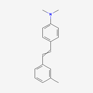 molecular formula C17H19N B13941140 N,N,3'-Trimethyl-4-stilbenamine CAS No. 63040-32-4