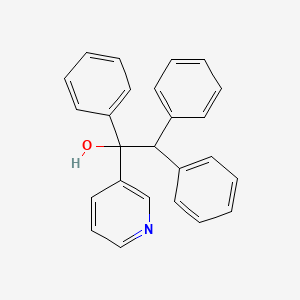molecular formula C25H21NO B13941193 1,2,2-Triphenyl-1-(3-pyridyl)ethanol CAS No. 56501-79-2
