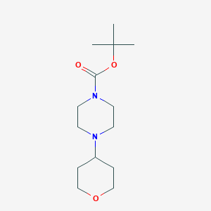 molecular formula C14H26N2O3 B1394120 tert-butyl 4-(tetrahydro-2H-pyran-4-yl)piperazine-1-carboxylate CAS No. 706759-32-2