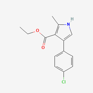 ethyl 4-(4-chlorophenyl)-2-methyl-1H-pyrrole-3-carboxylate