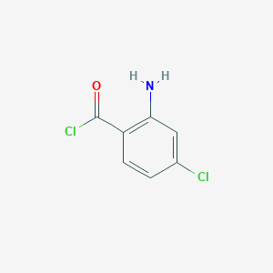 molecular formula C7H5Cl2NO B1394124 2-Amino-4-chlorobenzoyl chloride CAS No. 1261818-40-9