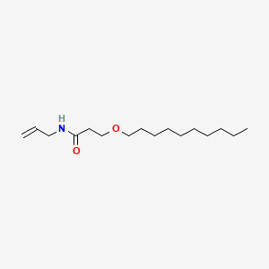 molecular formula C16H31NO2 B13941246 3-decoxy-N-prop-2-enylpropanamide CAS No. 54889-73-5