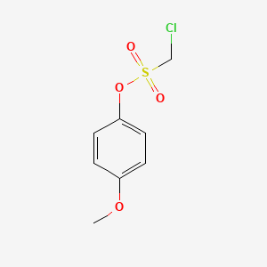 molecular formula C8H9ClO4S B13941257 4-Methoxyphenyl chloromethanesulfonate CAS No. 61980-89-0