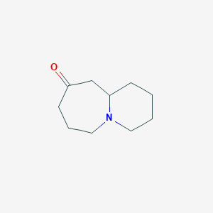 molecular formula C10H17NO B13941288 Octahydropyrido[1,2-a]azepin-9(6h)-one CAS No. 62084-30-4