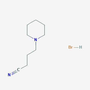 molecular formula C9H17BrN2 B1394130 4-Piperidin-1-ylbutanenitrile hydrobromide CAS No. 87145-92-4