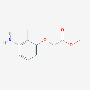 molecular formula C10H13NO3 B13941307 Methyl 2-(3-amino-2-methylphenoxy)acetate 