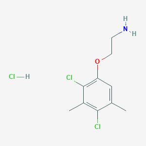 molecular formula C10H14Cl3NO B1394131 [2-(2,4-Dichloro-3,5-dimethylphenoxy)ethyl]amine hydrochloride CAS No. 1211497-13-0