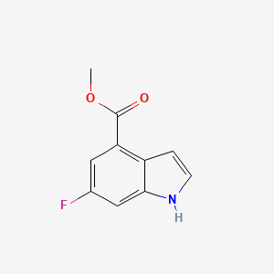 molecular formula C10H8FNO2 B1394132 Methyl 6-fluoro-1H-indole-4-carboxylate CAS No. 1082040-43-4