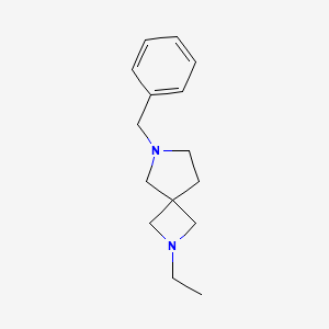 molecular formula C15H22N2 B13941326 2-ethyl-6-benzyl-2,6-Diazaspiro[3.4]octane 